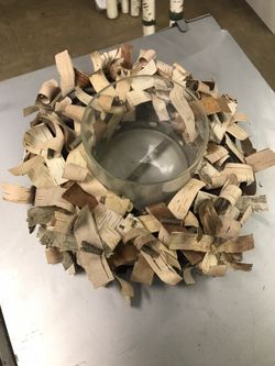 Rustic candle holder / vase