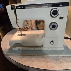 White Sewing Machine 