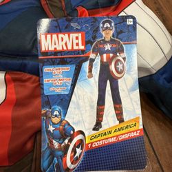 Captain America Costume children’s Medium Brand New 