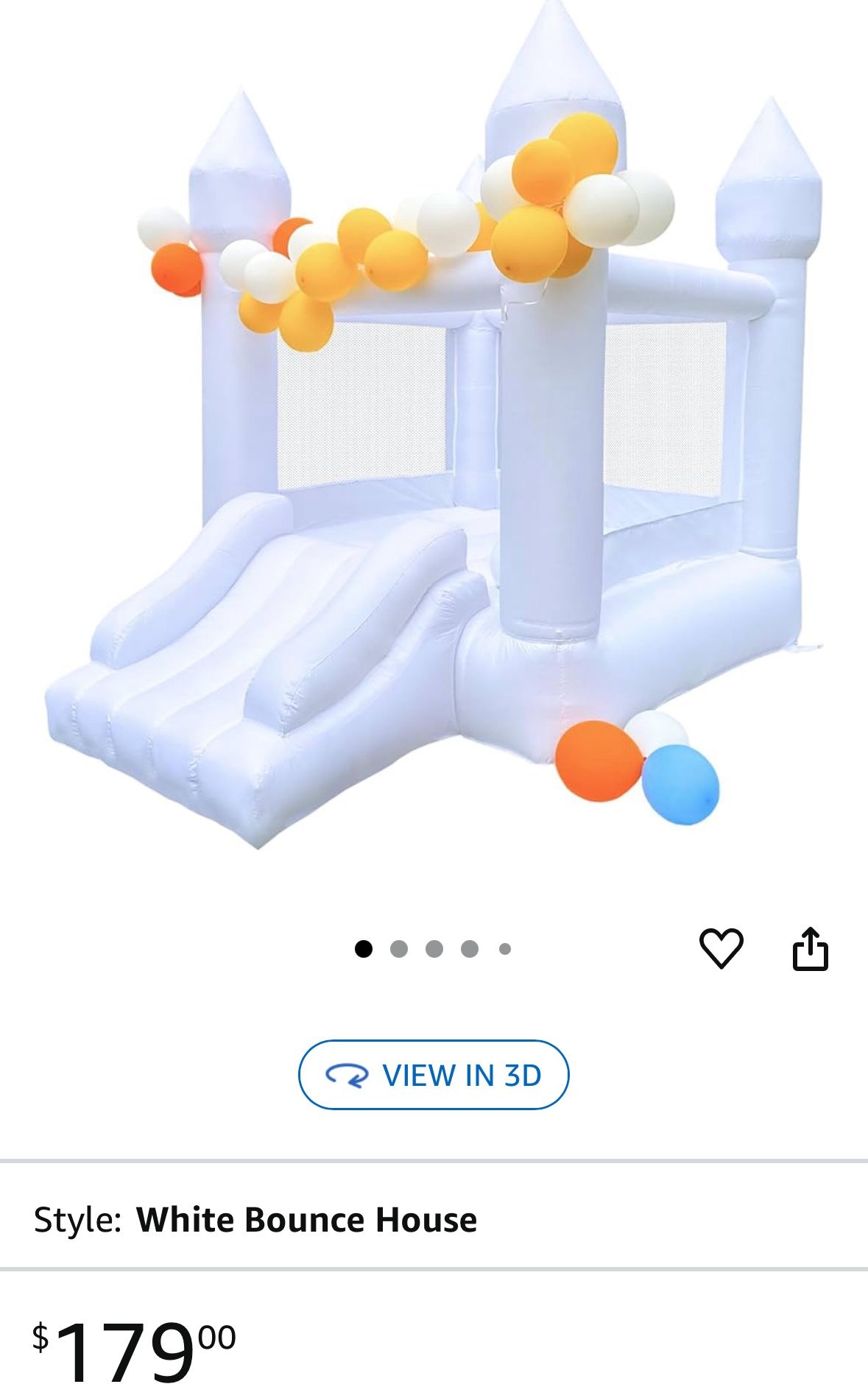 Mini White Bounce