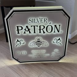 Patron Light Up Sign Works Perfect 