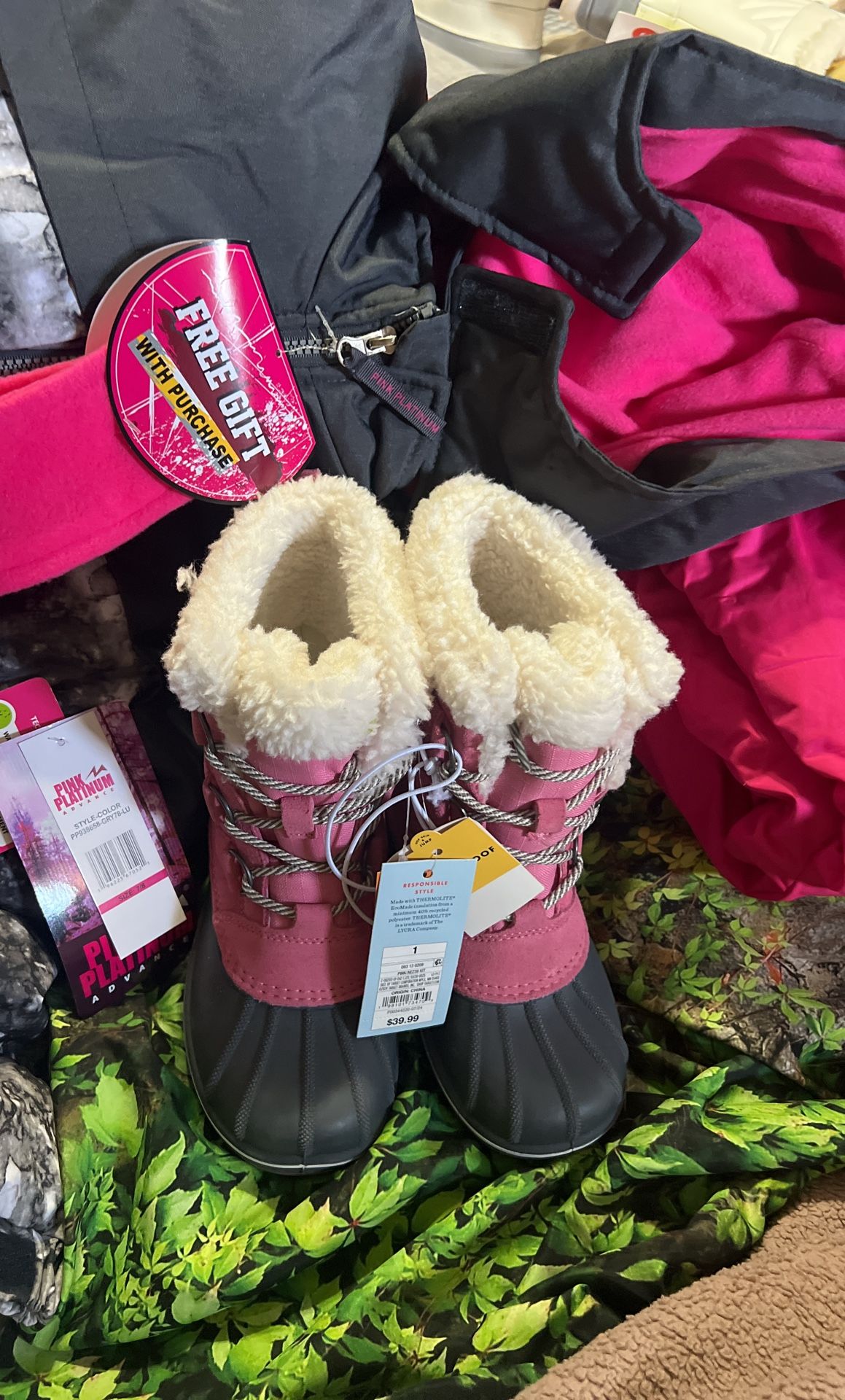 PINK. PLATINUM.    ADVANCE. Saze.  7/8. Completo. Whit. BOOTS 