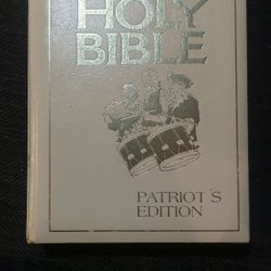 Keepsake Patriots Edition Large Holy Bible KJV Red Letter Nelson 1983 - Rare