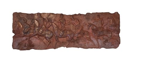 Vtg.Plaquette Warriors  Wall Sculture