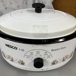 VTG Nesco 6 Qt Roaster Oven W/ Lid & Removable Insert 4946-10