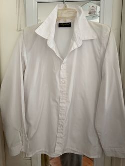 White Button-Up Dress Shirt