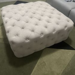Beige 40 Inch Ottoman 