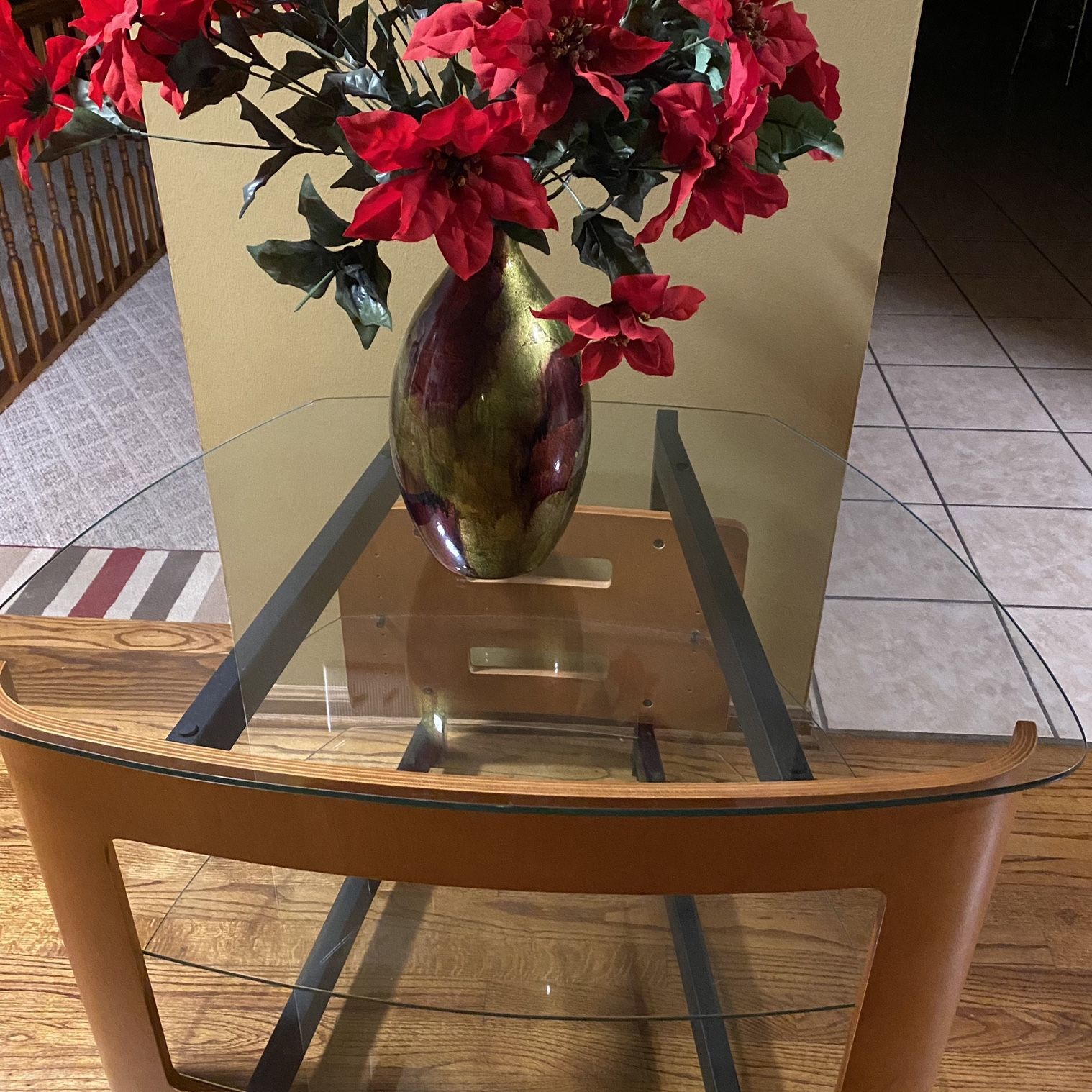 Table With 3 Glass Shelves