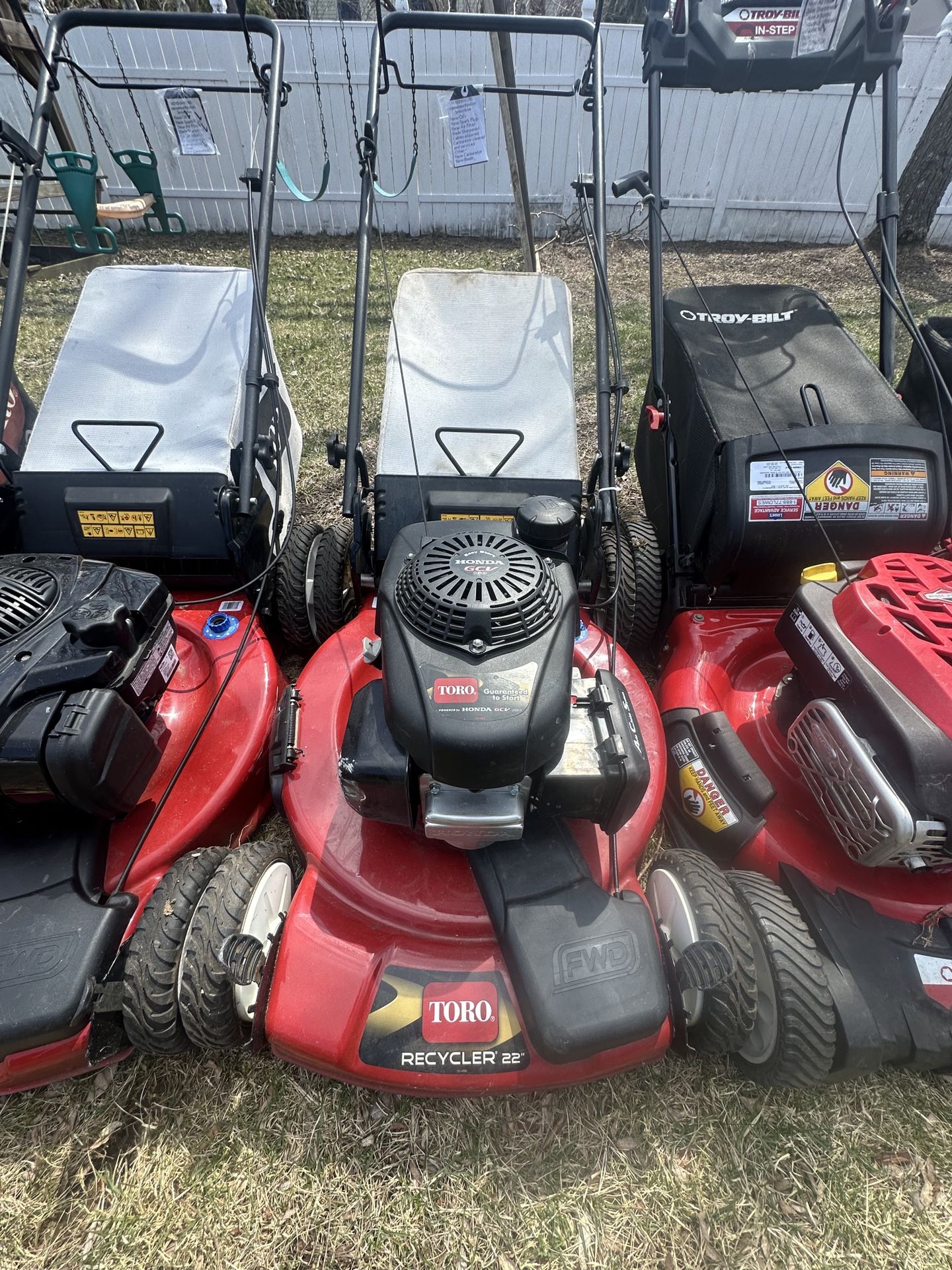 Lawn Mowers For Sale All Serviced Prices Vary By Model Starting At $200