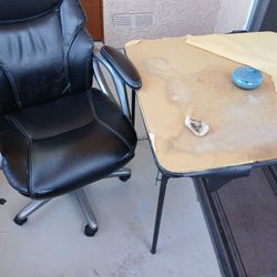 Old Chair And Table