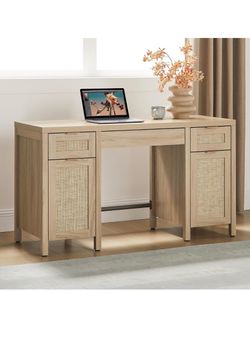 Rattan desk