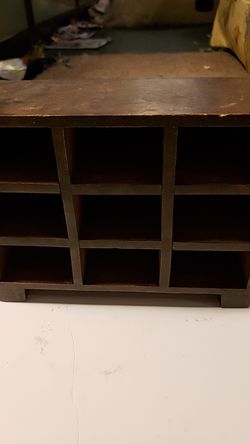 Brown small hand carved shelf