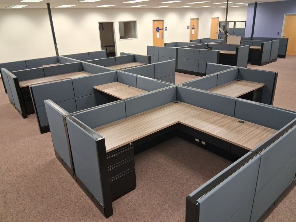 Ethospace 6x6x38 Charcoal & Black Working Stations/Cubicles