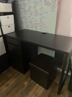 Black/Brown IKEA Desk