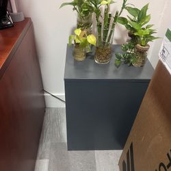 Two Metal Filing Cabinets 