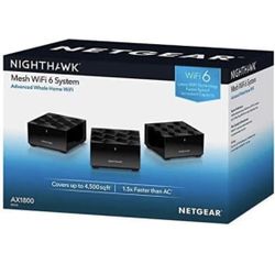 NETGEAR - Nighthawk AX1800 Dual-Band Mesh Wi-Fi System (3-pack)