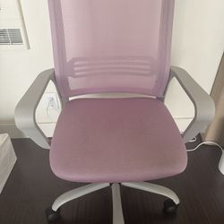 Pink office desk chair