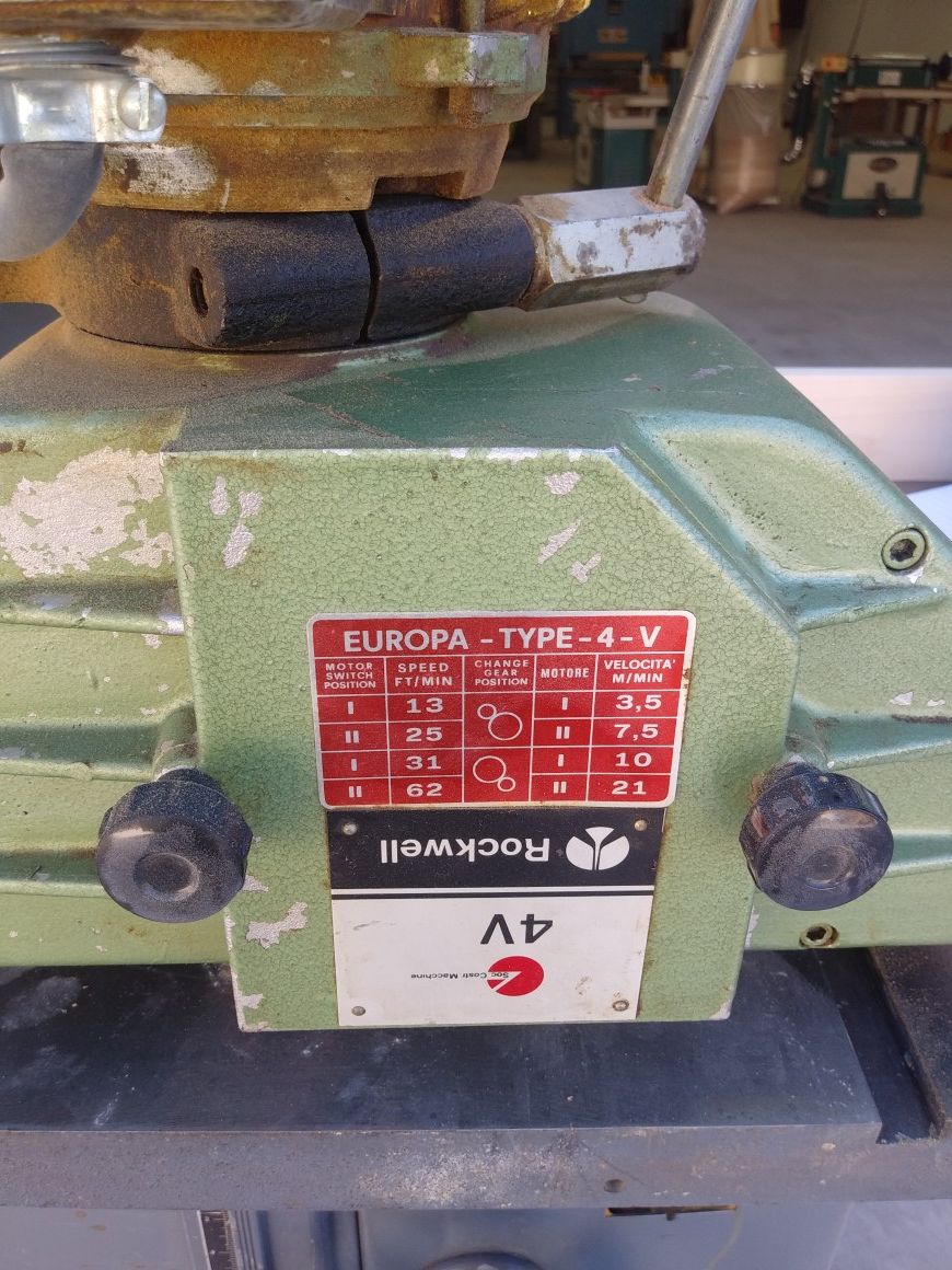 Rockwell Delta Shaper + ¾ Spindle, Europa 3 speed power feed, heavy