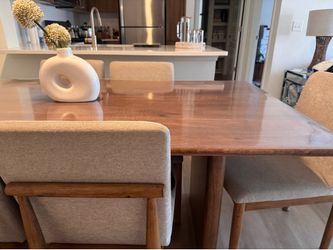 Dining table with 6 chairs