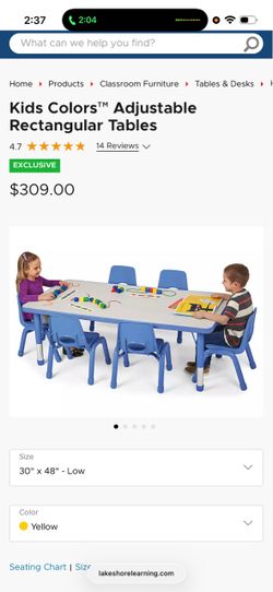 Lakeshore rectangle tables