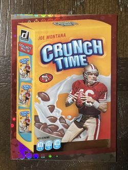 Joe Montana 2022 Donruss Crunch Time Galactic SP Case Hit San Francisco 49ers