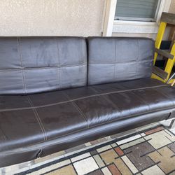 Leather Couch/futon