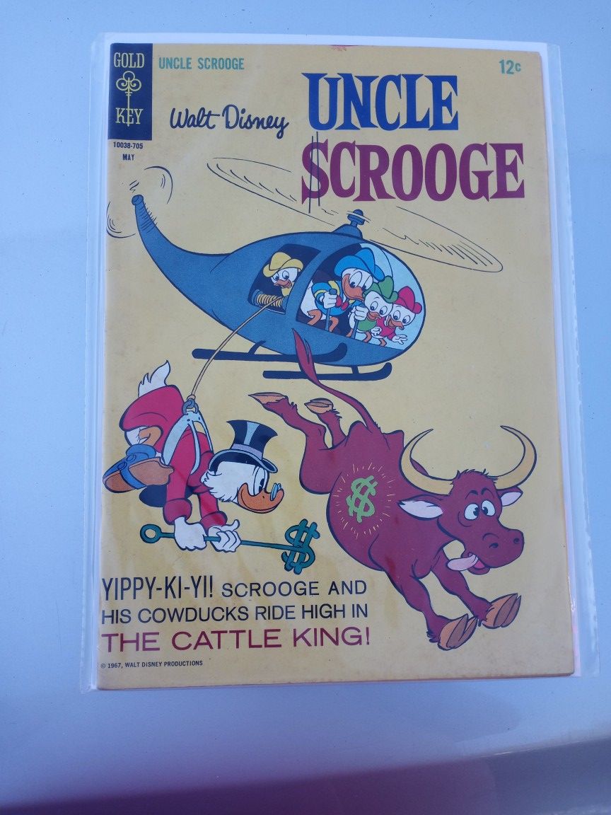 Walt Disney Uncle Scrooge May 1967 12 Cent Comic