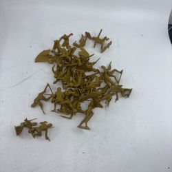 34 Vintage MARX JAPANESE SOLDIERS LOT Tan MCMLXIII