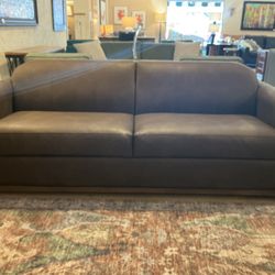 Tan Wooden Framed Sofa