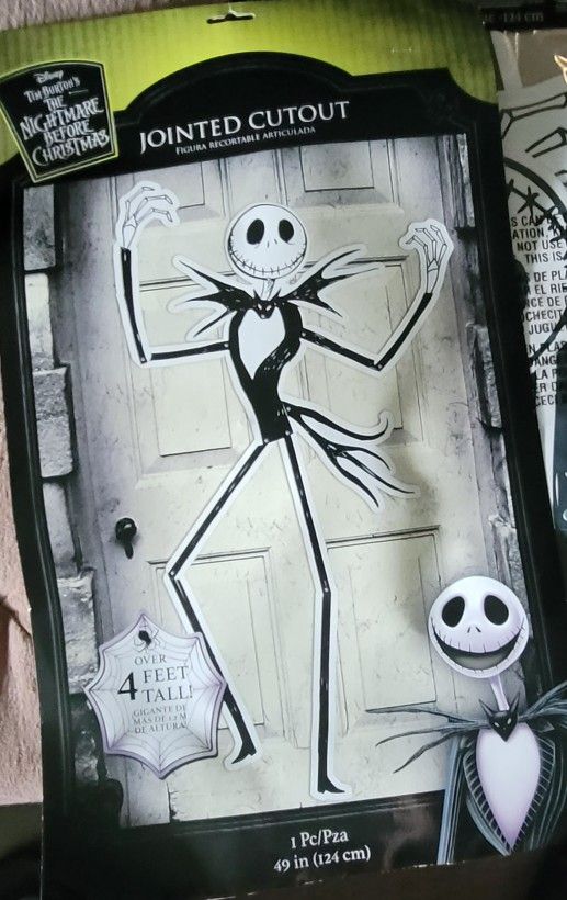 Nightmare Before Christmas Jack Skellington Jointed Cutout