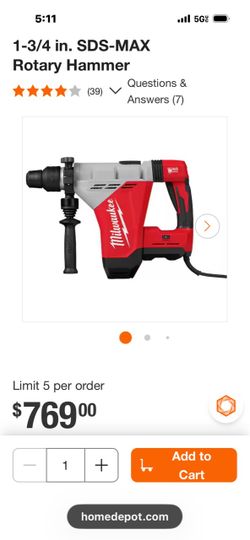 Milwaukee SDS-MAX Demolition Hammer
