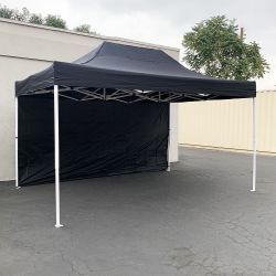 New in box $160 Heavy-Duty Canopy 10x15 FT with (1) Sidewall, Ez Popup Outdoor Party Tent (2 colors) 