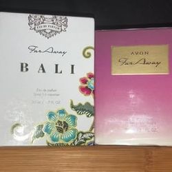Avon's Far Away perfume set/singles