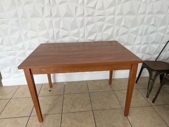 Wood dining table