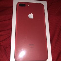 New Sealed Box iPhone 7 Plus Red 🌹 128gb Never Opened Rare 1 Year Apple Warranty  