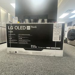 New Lg Oled 55” TV 55BX MODEL 