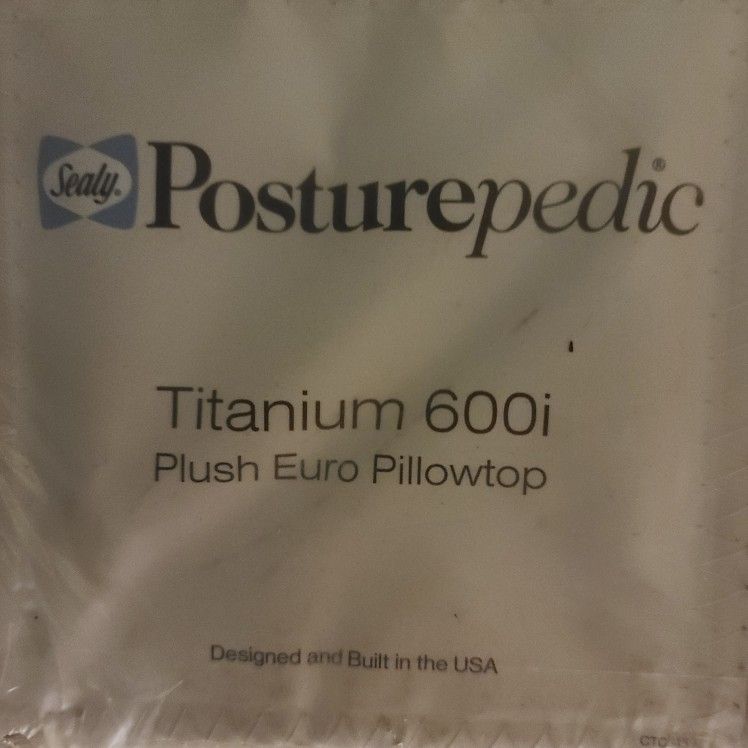 Sealy Posturepedic Titanium 600i Plush Euro Pillowtop Queen Mattress