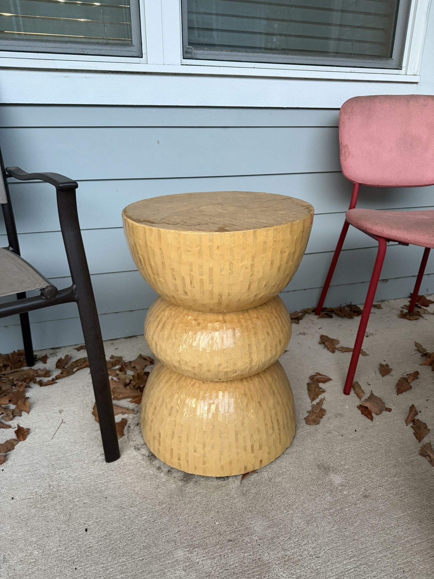Decorative Accent Table / Side Stool — $30 📍 Pickup Only (Gainesville, FL)