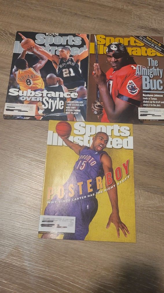 3 Sports Illustrated Magazines 1999 And 2000 YEARS