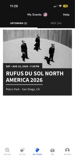 Rufus du sol ticket