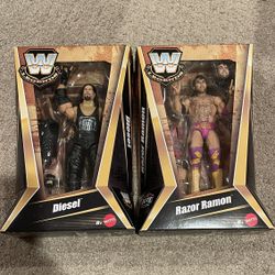 WWF / WWE Wrestling Figures RAZOR RAMON & DIESEL Action Figures 