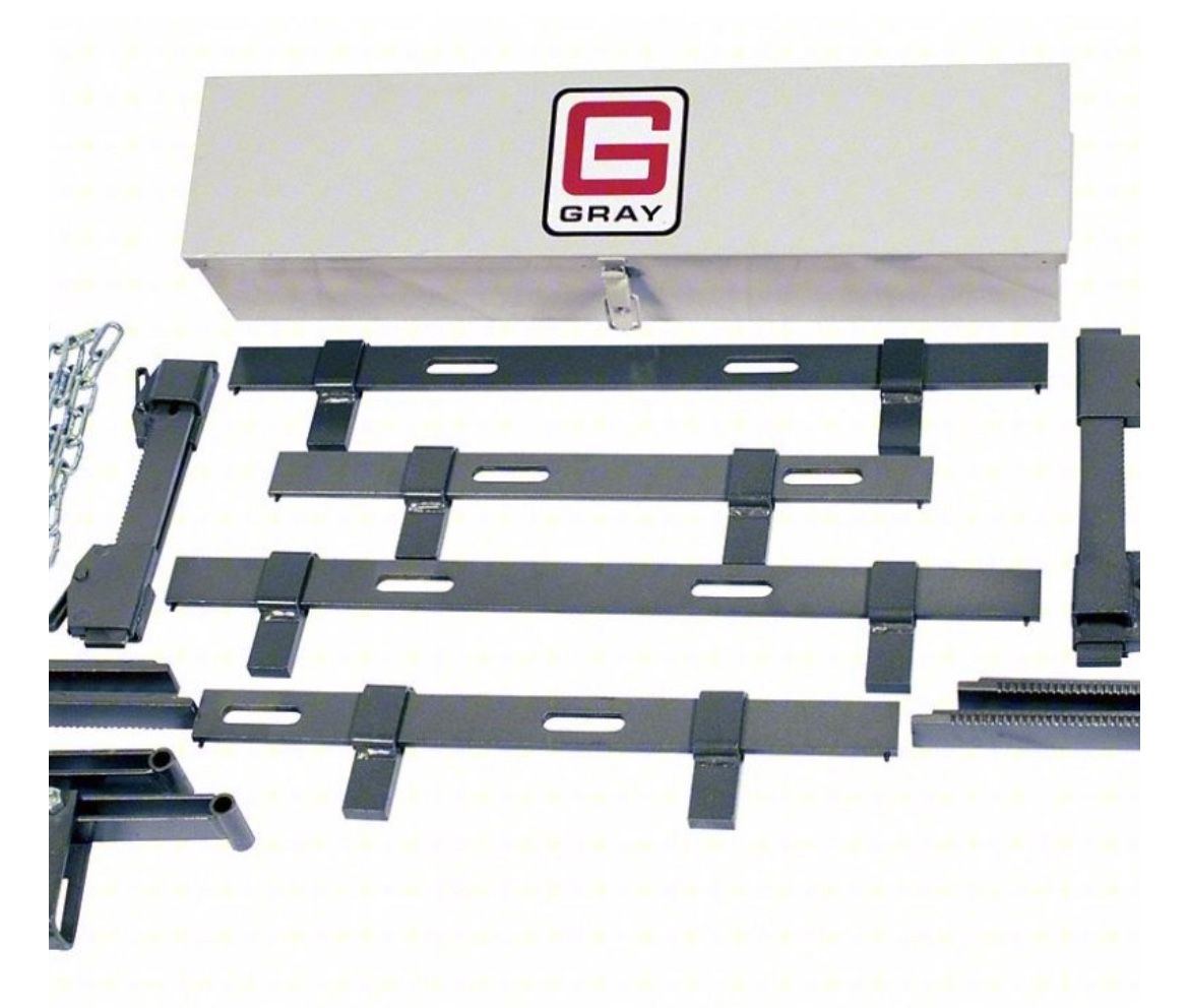 GRAY Bracket Chain Kit: For Transmission Jack Lift Equipment Type, 1 ton Load Capacity