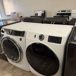 Ge profile washer and dryer set electric with warranty