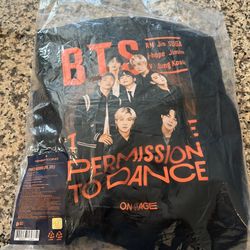 BTS Permission To Dance Concert New Sweatshirt New Never Worn Purchased In Vegas 