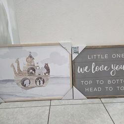 Nursery Wall Art – Brand New (Set of 2)