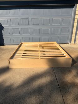 Low Profile Wood Platform Bed Frame