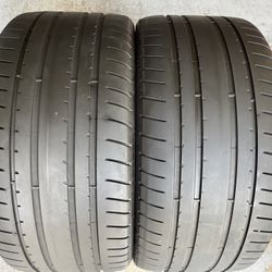 Two Tires 275/30/20 Goodyear Eagle F1 Runflats With 70% Left Excellent Pair Bmw Mercedes 