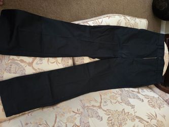 Black Dress Pants with Gold Zipper