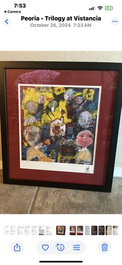 Ronald MCDonald House Signed And  Numbered Collectible Print  Framed 24x34