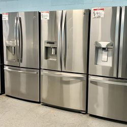 LOW PRICES ON STAINLESS FRENCH-DOOR FRIDGES STARTING AT $950 And Up -10% DISCOUNT OFF